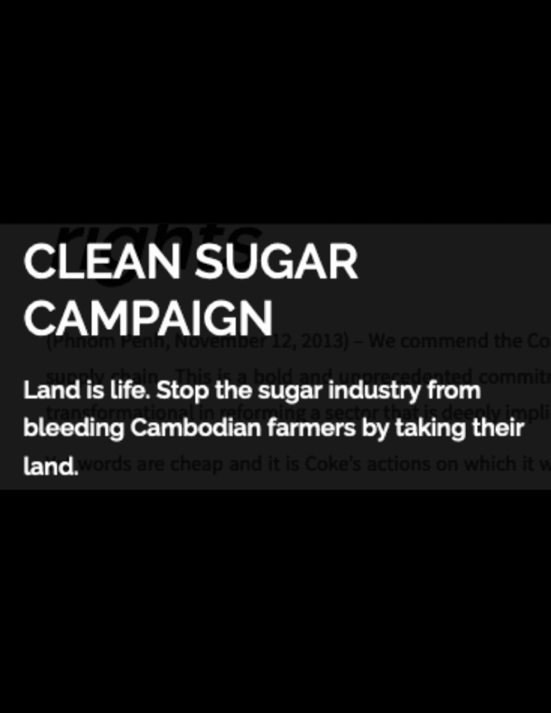 Clean Sugar Campaign Logo