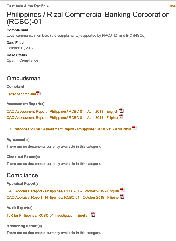 The CAO Compliance Appraisal Report Cover